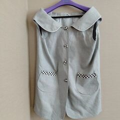 ■中古「レトロ変形ベスト＆ポンチョ　Fサイズ」の画像