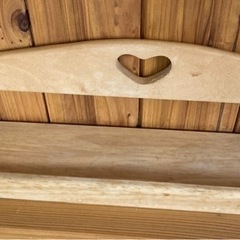 カントリー　ハート　ウォールシェルフ　飾り棚　の画像