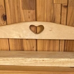 カントリー　ハート　ウォールシェルフ　飾り棚　