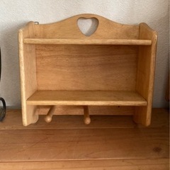 カントリー　ハート　ウォールシェルフ　飾り棚