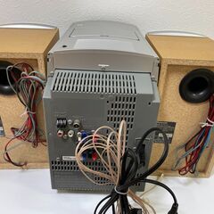 【J１】PanasonicMDステレオシステムSC-PM510MDステレオミニコンポラジオMDCDカセット通電確認済みジャンク品の画像