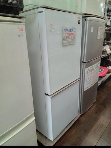 ★【シャープ】2ドア冷蔵庫  137L  2019年製　プラズマクラスター機能付［SJ-GD14E-W］【3ヶ月保証付★配達に設置込】自社配送時代引き可※現金、クレジット、スマホ決済対応※