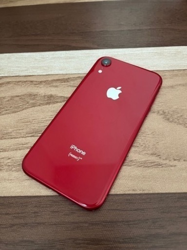 【値下げしました！】iPhoneXR RED 128GB SIMフリー 箱・付属品付き　