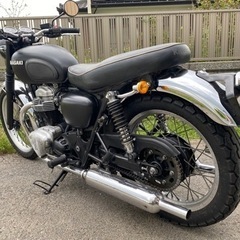 ☆車検2年付Kawasaki.W400☆プラグ・ウインカー・オイルなど交換済み^_^色々整備で快調ですよ☆400ccクラシカルネイキッドバイク☆の画像