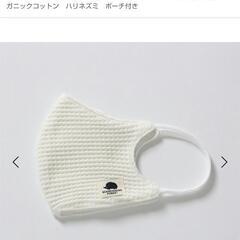 交換優先★ケース付きアイボリーマスク　未使用