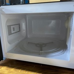 【美品】 アイリスオーヤマ電子レンジ 2019年製 生活家電 PMBT1766B PMB-T176-6-B ブラック/黒 ターンテーブル式 出力3段階 シンプルレンジの画像