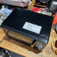 【美品】 アイリスオーヤマ電子レンジ 2019年製 生活家電 PMBT1766B PMB-T176-6-B ブラック/黒 ターンテーブル式 出力3段階 シンプルレンジの画像
