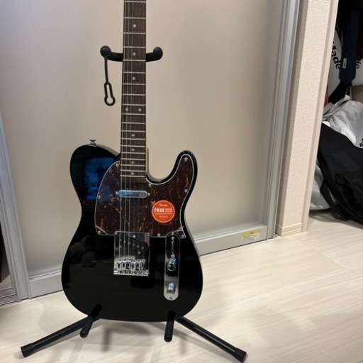 (美品)スクワイア　テレキャスター　エレキ売ります！スタンド・ピック・ケース付き