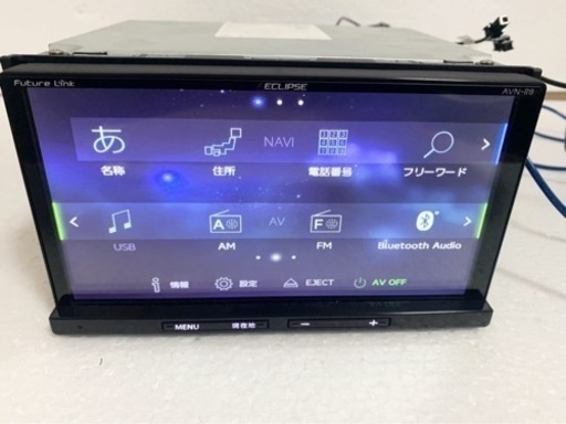 ★社外SDナビ★デンソーテン★イクリプス★AVN-R8★地図データ2017年度版★地デジ★フルセグ★Bluetooth★DVD再生★