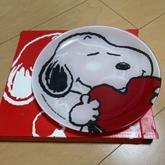 スヌーピー ガラスプレート 2枚【未使用】