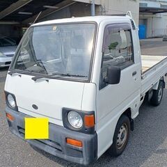神戸発　レトロ軽トラック　スバルサンバートラック　走行43600㎞　検査付き乗って帰れます。交換可の画像