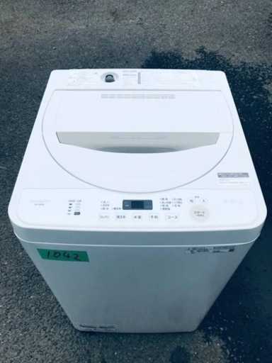 ①✨2021年製✨1042番SHARP✨電気洗濯機✨ES-GE4E-C‼️