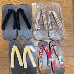※決定※浴衣男女、下駄2足ずつ、まとめてお譲りしますの画像