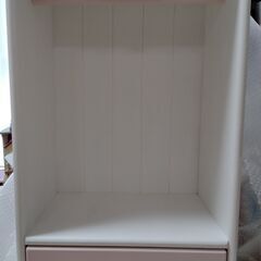 【無料　新品未使用】キッズハンガーラック 木製家具 の画像