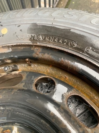 受け渡し者決定2020年製スタッドレスタイヤ付き鉄ホイール 4本セット 195/65R15 5穴