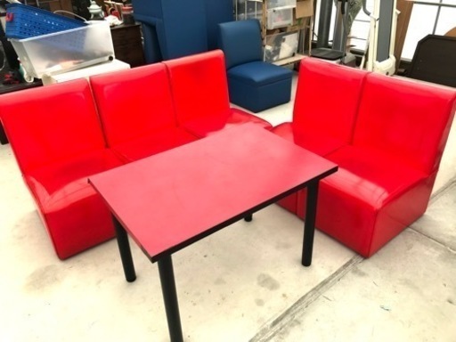 応接ソファ＆テーブルセット　店舗ソファ　オフィスチェア　W520×D610×H770