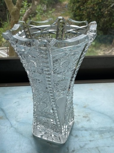 ボヘミアクリスタル　花瓶