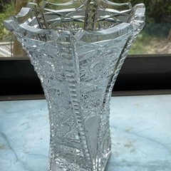 ボヘミアクリスタル 花瓶