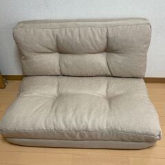 アイリスプラザ ソファ ベッド 座椅子 3WAY 折り畳み 2人...