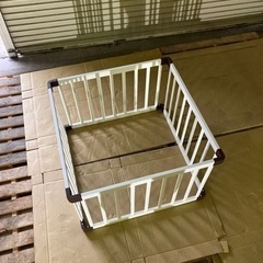 キャンセル販売再開 4枚組ベビーサークルホワイト茶の画像