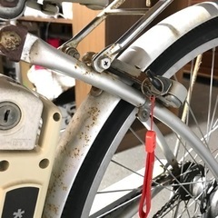 取引場所　南観音　K2206-814 ★値下げ★サンヨー エネループアシスト自転車 26インチ 鍵付き【現状渡し】の画像