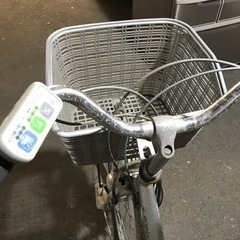 取引場所　南観音　K2206-814 ★値下げ★サンヨー エネループアシスト自転車 26インチ 鍵付き【現状渡し】の画像