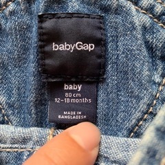 baby Gap ★デニム サロペット オーバーオール 80cmの画像