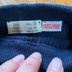 ZARA MINI ベビー パンツ 62cmの画像
