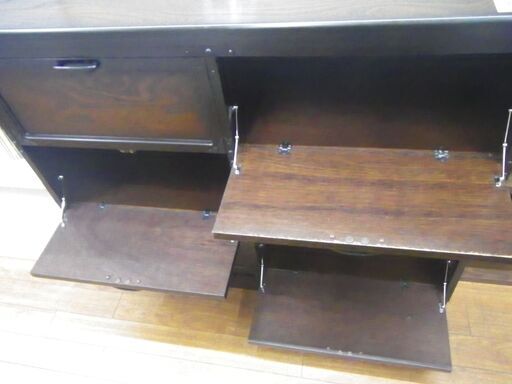 三丸家具工芸 民芸キャビネット W120 H100 D45【モノ市場東浦店】41
