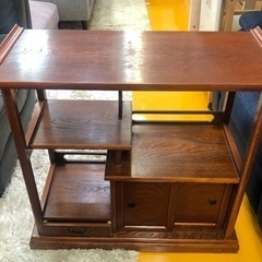 【リサイクルサービス八光　田上店】ブラウン　木製収納棚