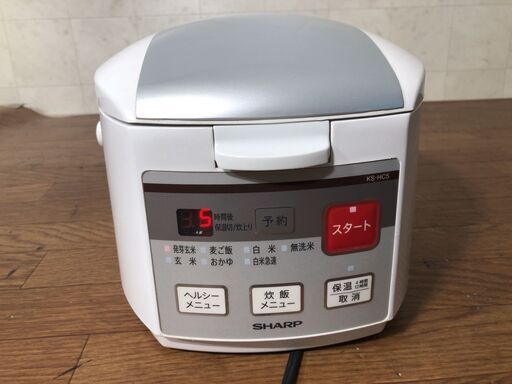 SHARP/シャープ ジャー炊飯器 KS-HC5-W 3合炊き 2009年製 J06051