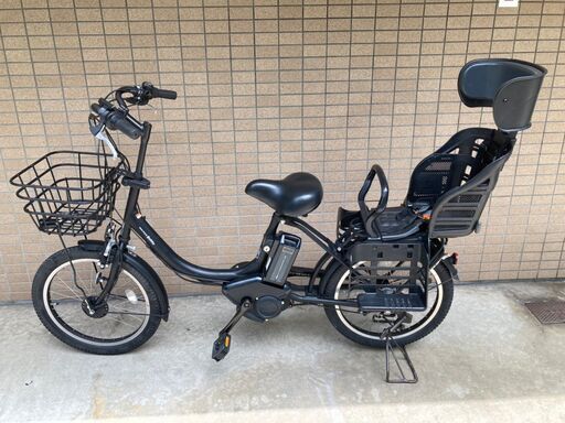 子供乗せ電動自転車]YAMAHA バビー 20インチ 二人乗り 黒