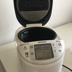 炊飯器　日立HITACHI RZ-MV100K(W) ジャー炊飯器