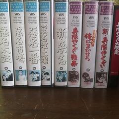 ＶＨＳビデオテープ⑥　勝新太郎いろいろ　8本+1本まとめて