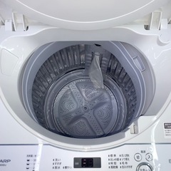⭐️SHARP⭐️全自動洗濯機　2019年6kg 大阪市近郊配送無料 ⭐️SHARP⭐️全自動洗濯機 2019年6kg 大阪市近郊配送無料