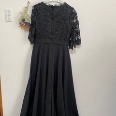 最終価格‼️新品✨✨レース　ロングドレス　黒の画像