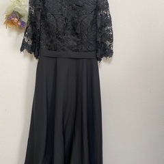 最終価格‼️新品✨✨レース　ロングドレス　黒の画像