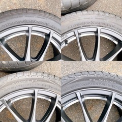 💙5ZIGEN ProRacer 1747J-M / ATR SPORT ホイール タイヤ 4本セット 215/45ZR17 245/40ZR17 バリ山 2016年2週 / 2015年50週 中古 現状品 室内保管しておりましたの画像