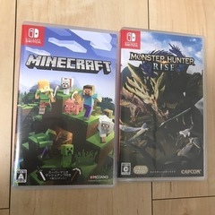 【お値下げしました/美品・保護フィルム有り】ニンテンドースイッチライト★モンハン＆マイクラソフト付き