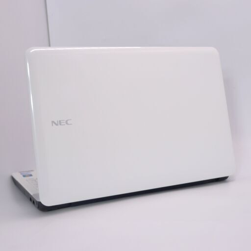 Wi-Fi有 15インチ ノートパソコン NEC PC-LS150FS1KW 中古美品 Celeron 4GB 500G DVDマルチ