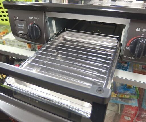 LPガス ガステーブル 2019年製 幅56cm リンナイ ガスコンロ 左強火 KG34NBKL ☆ 札幌市 北区 屯田