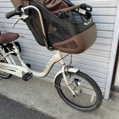【商談中‼︎】20インチ　内装3段LEDオートライト子供乗せ自転車　防犯登録料込‼︎の画像