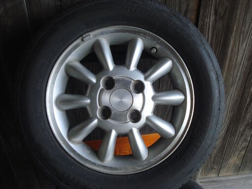 バリ山　ブリヂストン　155/65R13　アルミ4本セット