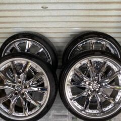 タイヤ、ホイール4本セット225/35/ZR20×8J クレンツェアルミハイパークローム色