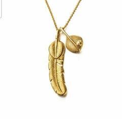 j←←←m17-15番　メンズアクセサリー☆ ガウチョ フェザー チタンスチール ネックレス ペンダント K-POP ファッション ヨーロッパ カッコいい 3の画像