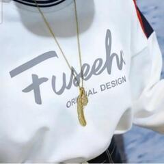 j←←←m17-15番　メンズアクセサリー☆ ガウチョ フェザー チタンスチール ネックレス ペンダント K-POP ファッション ヨーロッパ カッコいい 3の画像