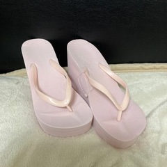 新品未使用　厚底ビーチサンダル　Lサイズ
