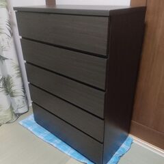 ニトリ　5段タンス　チェスト　ELEA3（直接引き取りのみ）の画像