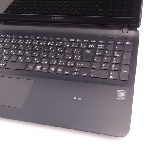 Wi-Fi有 15.5型 ノートPC SONY SVF15327EJB 中古良品 第4世代Pentium 4GB 1TB DVDRW 