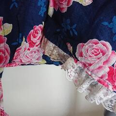 浴衣 130cm 汚れありの画像